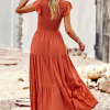 Robe Longue Femme Terracotta